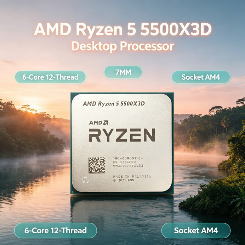 Amd Cpu Ryzen 5 - معالج AMD Ryzen 5 5500X3D للألعاب