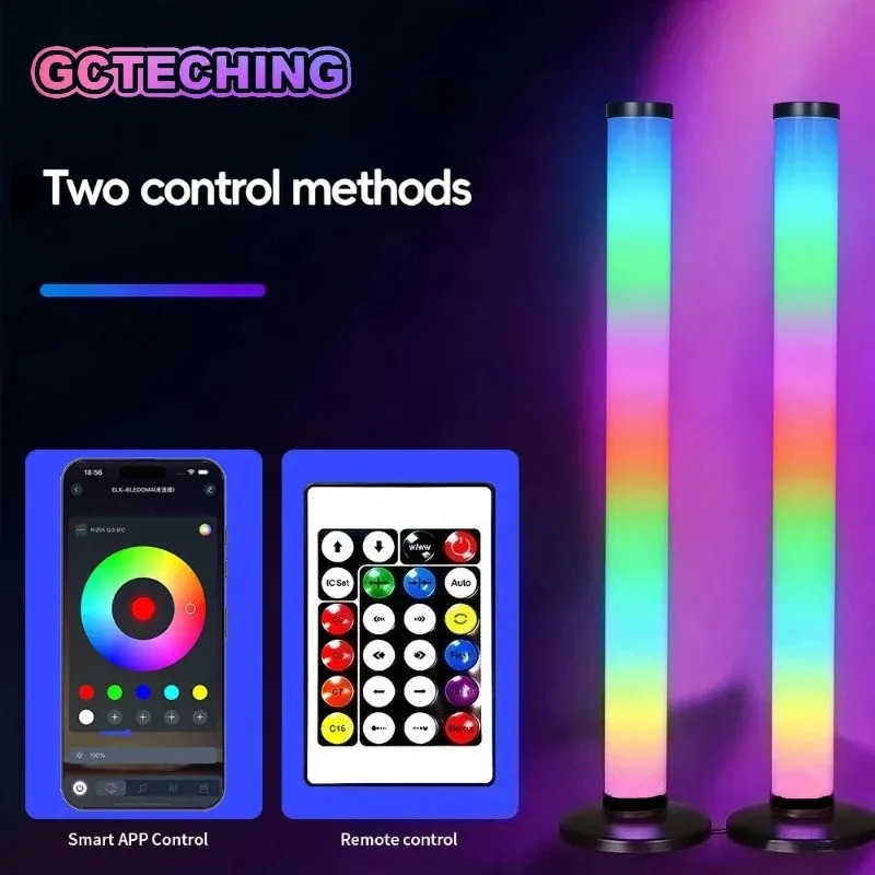 Esports Gaming Setup - قطعتان من مصباح أرضي RGB بطول