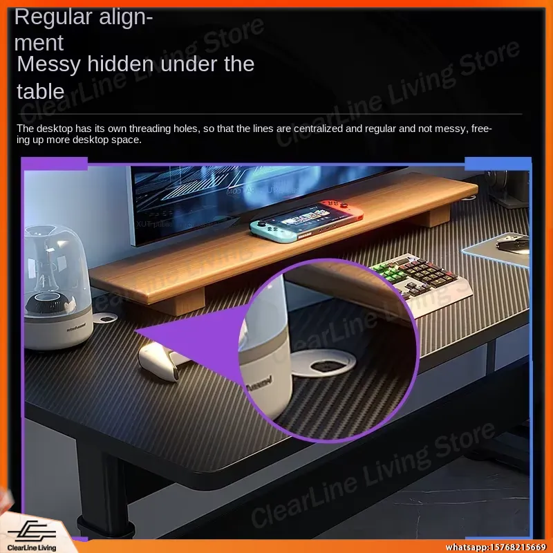 مكتب ألعاب كهربائي قابل لتعديل - مراجعة Esports Gaming Setup وسعره