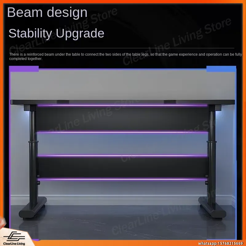 مكتب ألعاب كهربائي قابل لتعديل - مراجعة Esports Gaming Setup وسعره