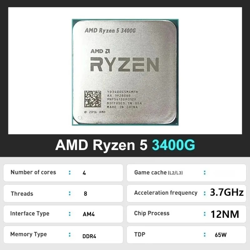 معالج AMD Ryzen 5 3400G جديد 1 - مراجعة Amd Cpu Ryzen 5 وسعره