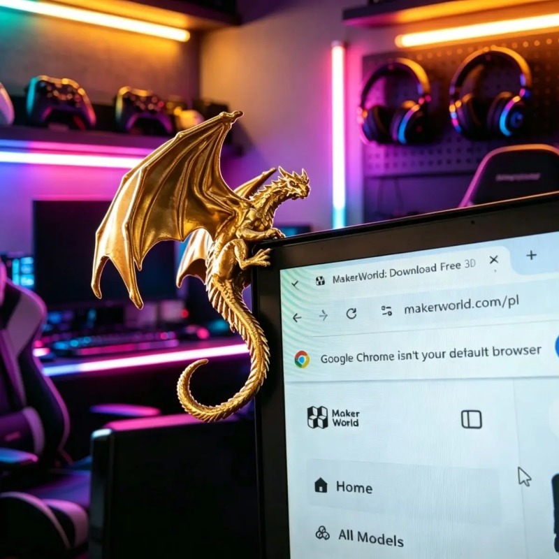 تمثال تنين مستلقٍ رائع لتزيين  - مراجعة Esports Gaming Setup وسعره