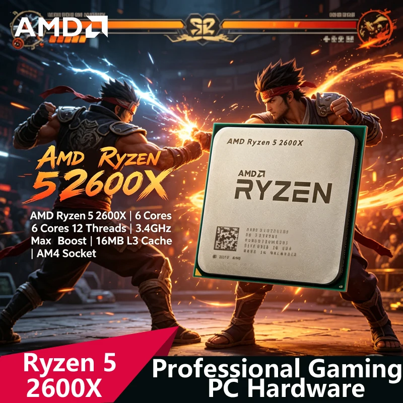 معالج AMD Ryzen 5 2600X AM4 لل - مراجعة Amd Cpu Ryzen 5 وسعره
