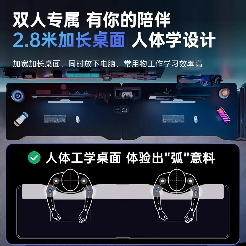 طاولة ألعاب إلكترونية مزدوجة ل - مراجعة Esports Gaming Setup وسعره