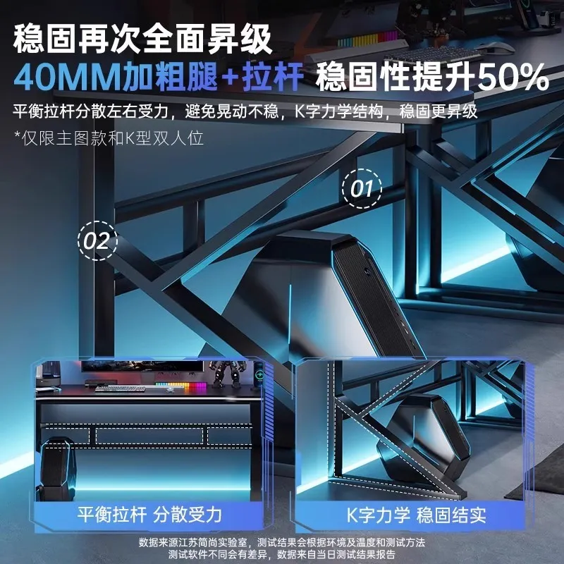 طاولة ألعاب إلكترونية مزدوجة ل - مراجعة Esports Gaming Setup وسعره