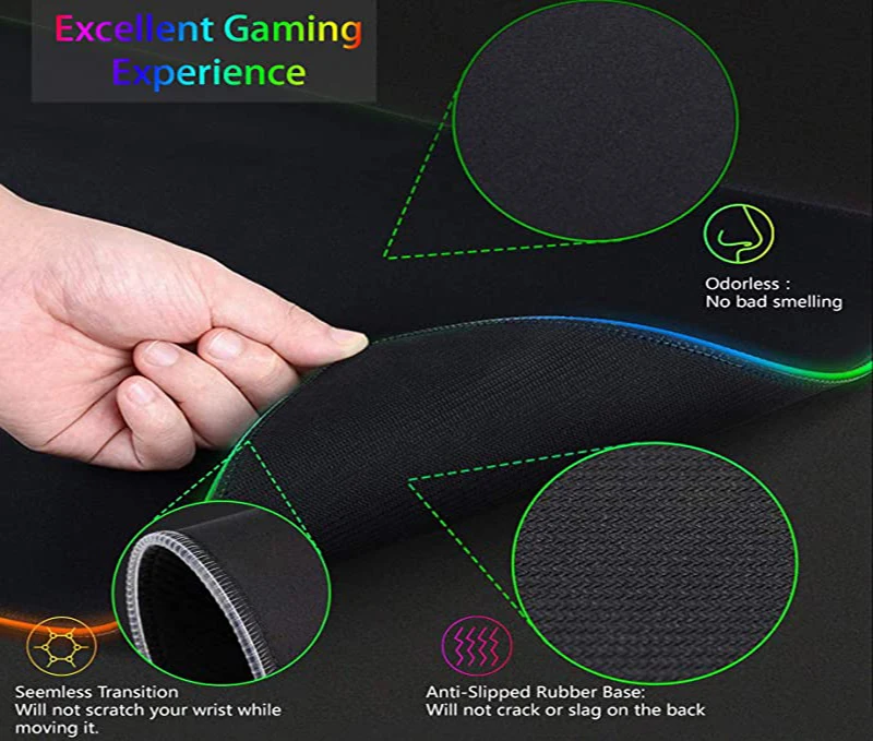 سجادة ماوس كبيرة الحجم RGB XXL - مراجعة Esports Gaming Setup وسعره