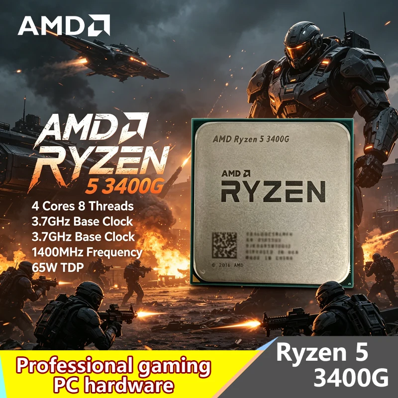 معالج AMD Ryzen 5 3400G AM4 لل - مراجعة Amd Cpu Ryzen 5 وسعره